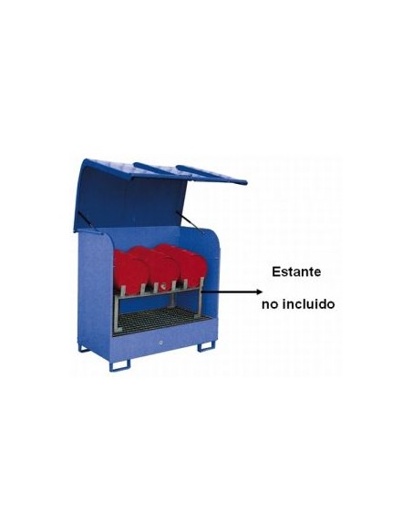 Caseta de retención para 2 bidones