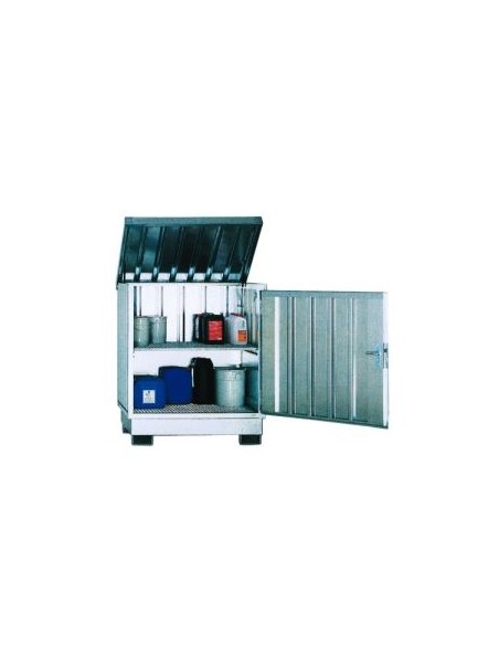 Caseta de seguridad galvanizada 4 bidones