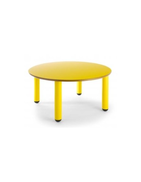 Mesa circular de 120 cm de diámetro con patas de polipropileno