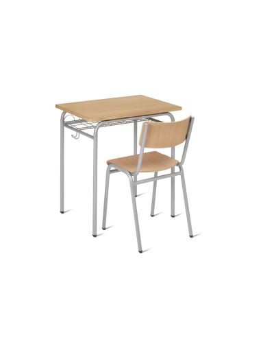Pupitre y silla escolar
