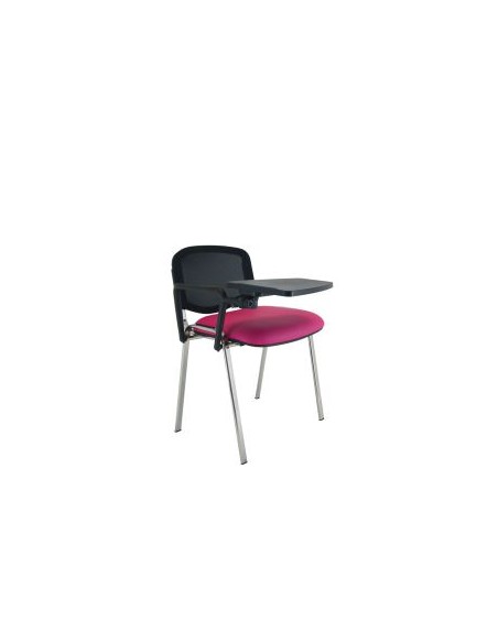 Silla tapizada con respaldo de rejilla y pala modelo Florencia