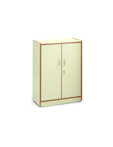 Armario con puertas, cerradura y 2 baldas