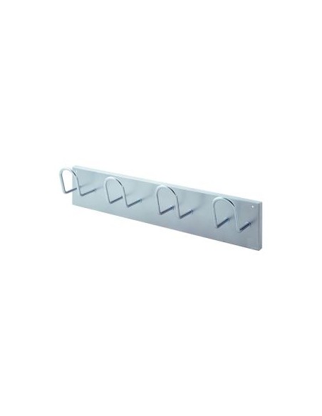 Perchero de pared con colgadores cromados