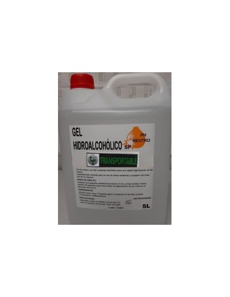 Garrafa de gel hidroalcohólico