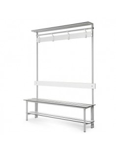 Banco fenólico con perchero