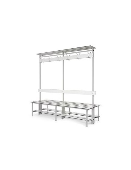 Banco fenólico con perchero doble