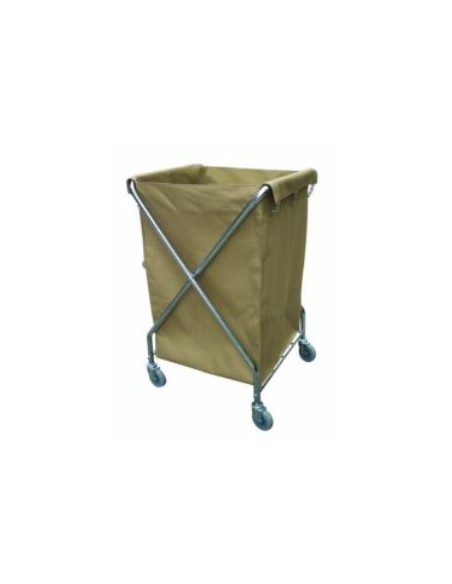 Carro de limpieza con saco de lona
