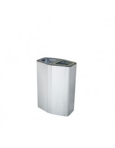 Papelera metálica para dos... 2