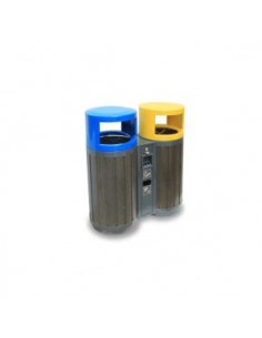 Papelera rústica monobloque