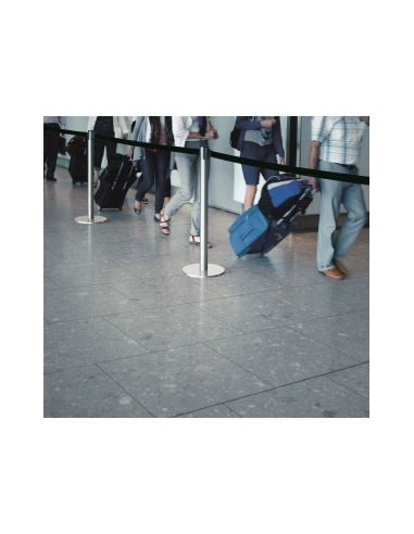 Postes separadores color plateado