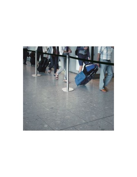 Postes separadores color plateado