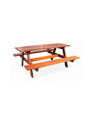 Mesa de picnic en madera tropical