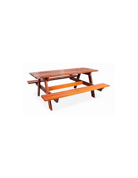 Mesa de picnic en madera tropical