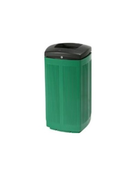 Papelera ecológica de polietileno de varios colores