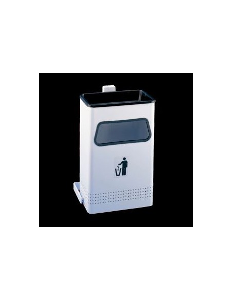 Papelera a pared con cenicero