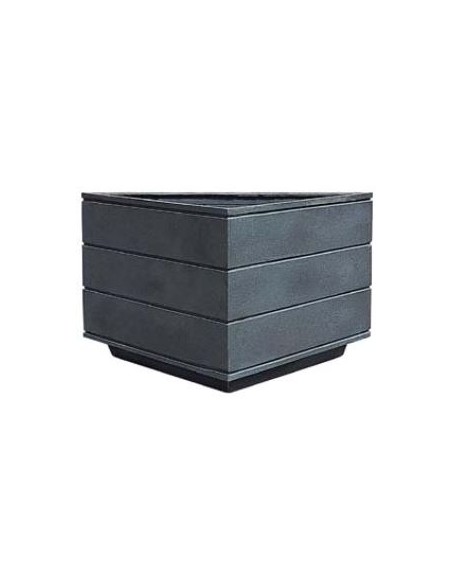 Jardinera de fundición para esquina