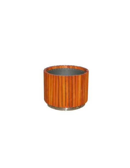 Jardinera rústica en madera