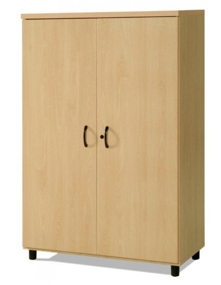 Librería intermedia con estantes, puertas y cerradura