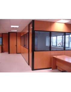 Mamparas divisorias dobles