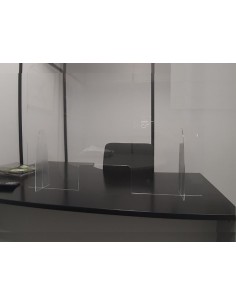 Mampara protectora económica con ventana