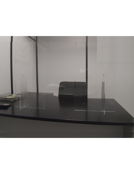 Mampara protectora económica con ventana