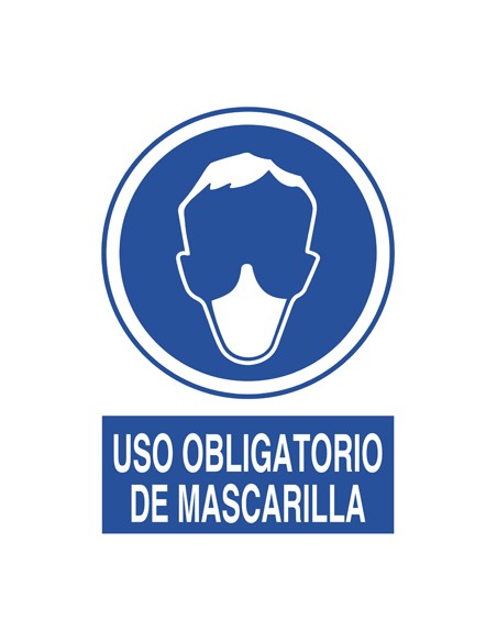 Señal Uso Obligatorio de Mascarilla