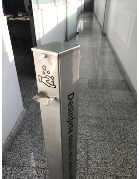 Dispensador de gel hidroalcohólico con pedal