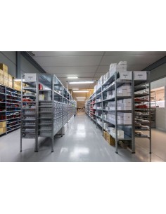 Estanterías de ángulo ranurado