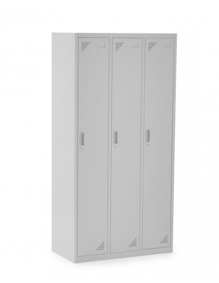 Taquilla metálica económica tres puertas