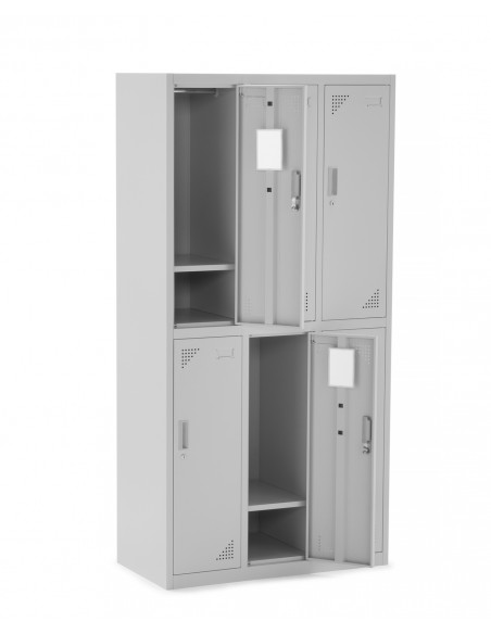 Taquilla metálica económica de seis puertas