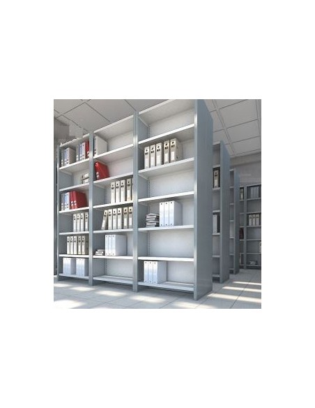 Librería metálica sin tornillos