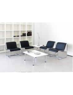 Sillón de espera clásico con pata tipo patín