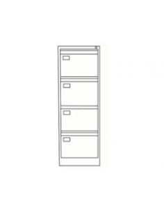 Archivador metálico económico de 4 cajones