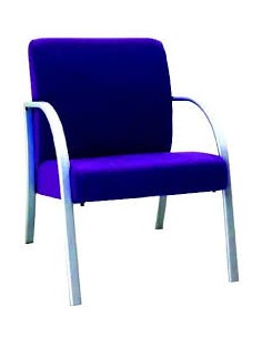 Sillón de espera con brazos modelo Siena