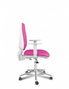 Silla ergonómica con carcasa blanca modelo Dublín White