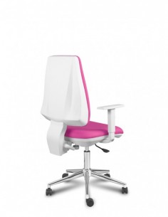 Silla ergonómica con carcasa blanca modelo Dublín White