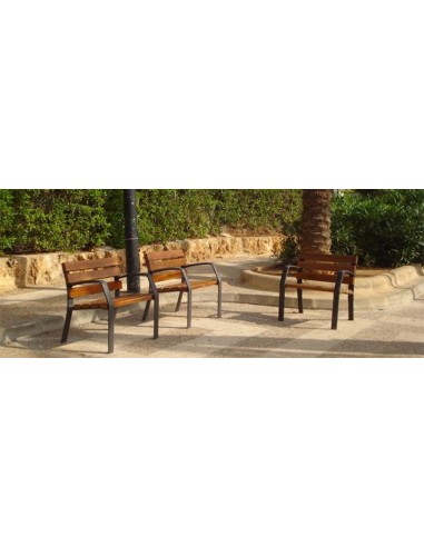 Banco para exterior de madera de...