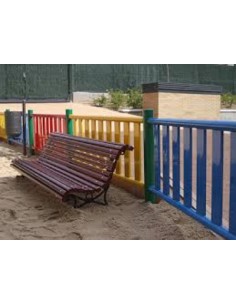 Banco de exterior modelo romántico