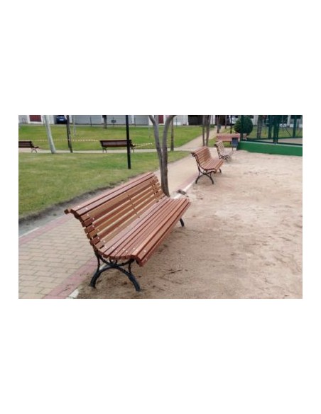 Banco de exterior modelo romántico