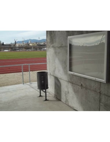 Papelera para exterior circular de 60...