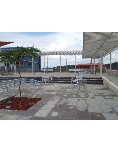 Banco de exterior 1800 mm de aluminio