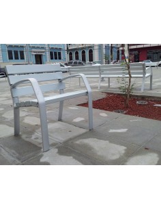 Banco de exterior 1800 mm de aluminio