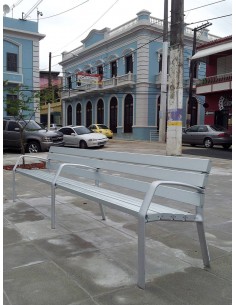 Banco de exterior 1800 mm de aluminio