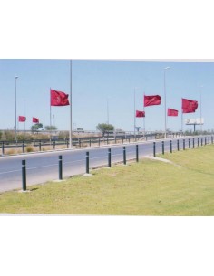 Pilona económica con aro de acero inoxidable