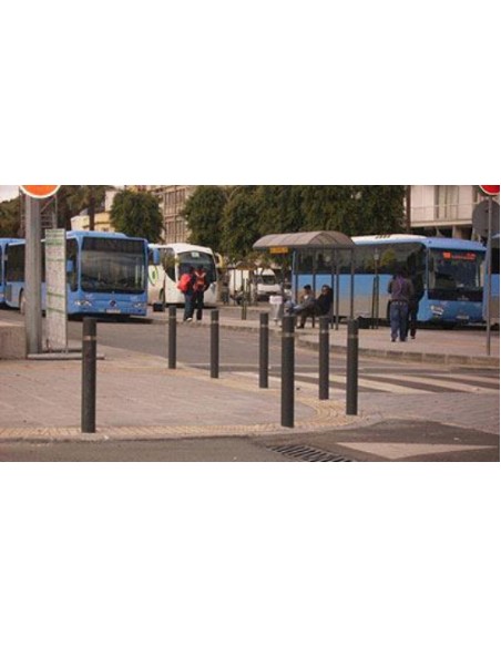 Pilona económica con aro de acero inoxidable