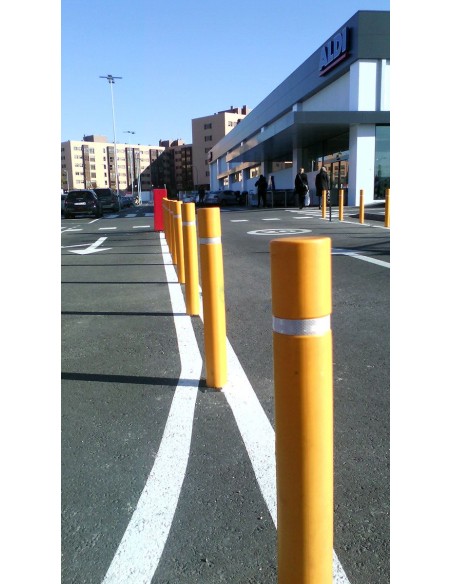 Pilona de polietileno rígida