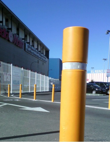 Pilona de polietileno rígida