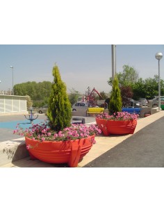 Jardinera ecológica fabricada en polietileno varios colores