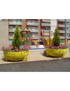 Jardinera ecológica fabricada en polietileno varios colores