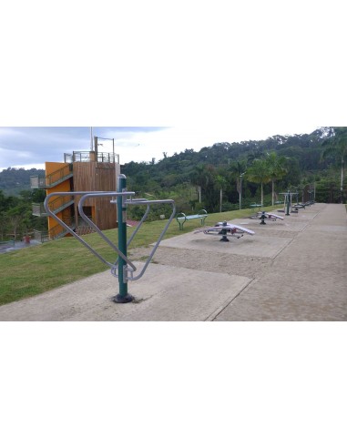 Circuito biosaludable: barras paralelas